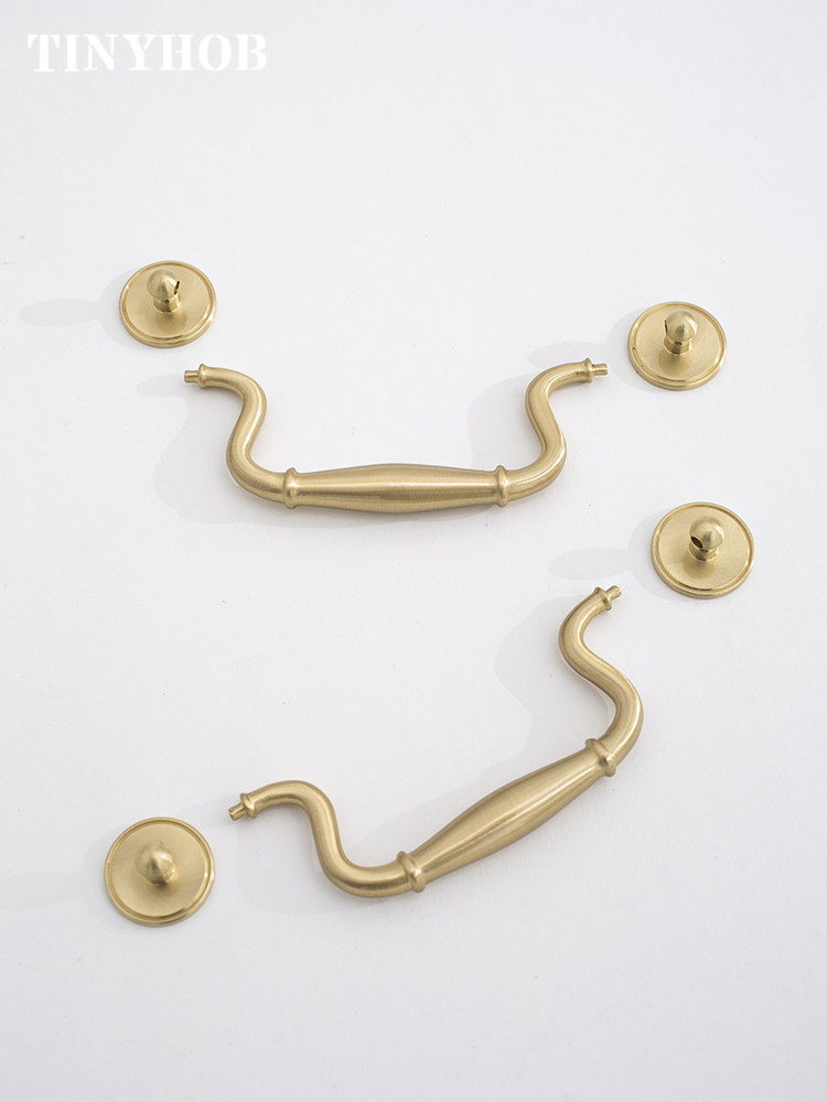 Puxadores de Latão Sólido Vint - Furniture Hardware Drop Pulls avaliação e preço