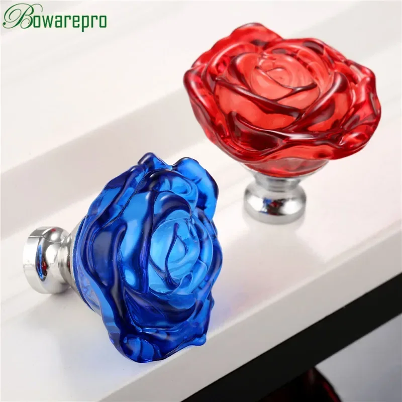 Bowarepro 50mm cristal rosa al - Furniture Hardware Jig avaliação e preço